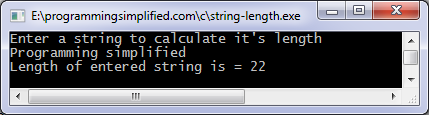 String length program