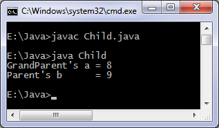 Java constructor chaining program example