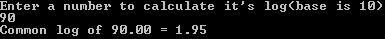 log10 math.h C programming