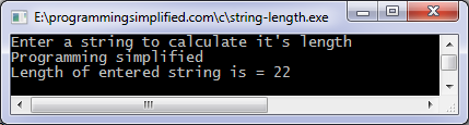 string size c