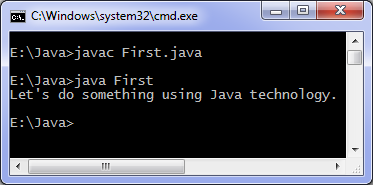 Java program output