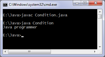 If else java program