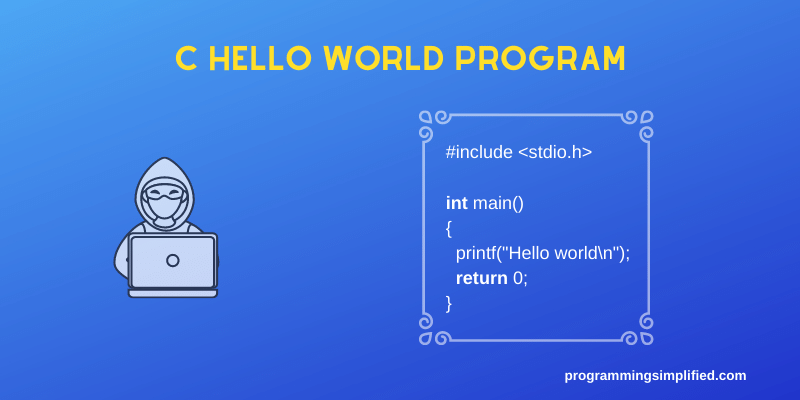 C hello world program